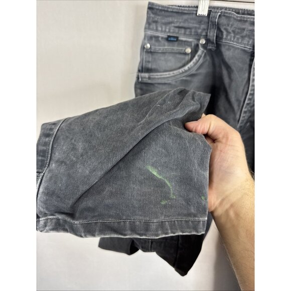 Kuhl Rydr Jeans Men’s 34x32 Vintage Patina Dye Gray Workwear Distressed - Picture 3 of 14